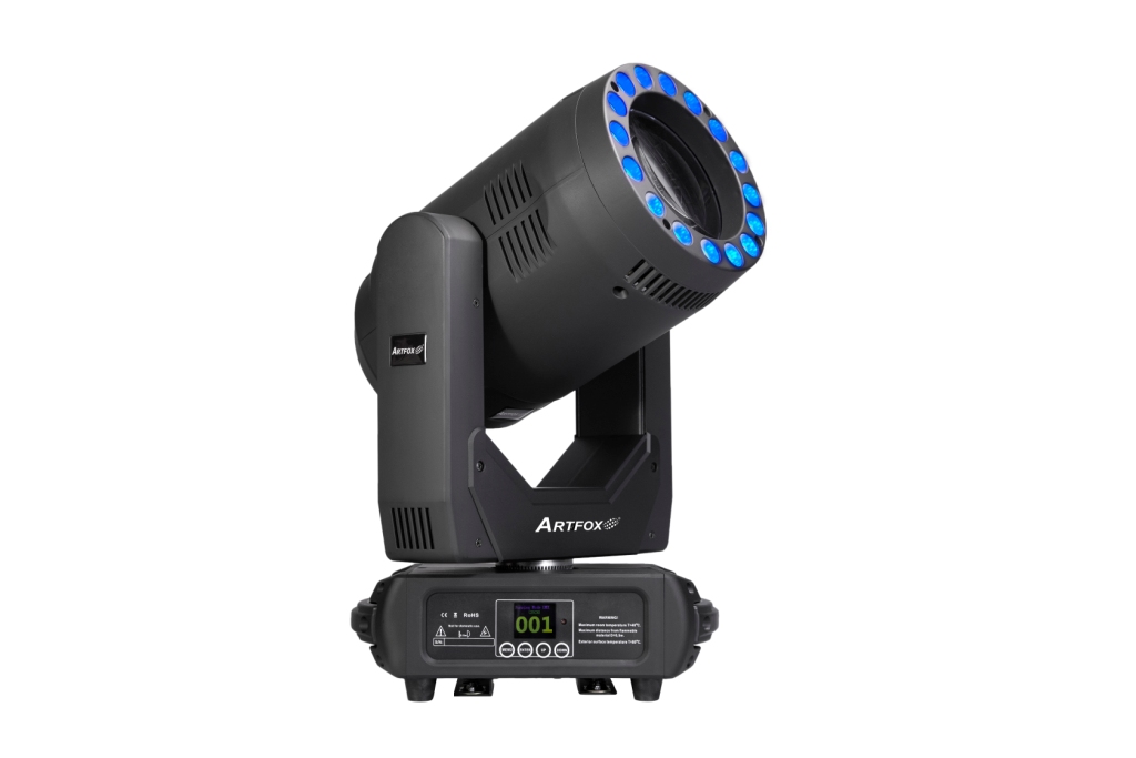 Moving Head Light:LED 300W, Super bright beam, 2 prisms, 2 gobo wheels,LED full color wash